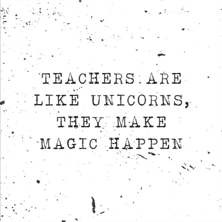 Teachers Are Like Unicorns – Teacher Candle
